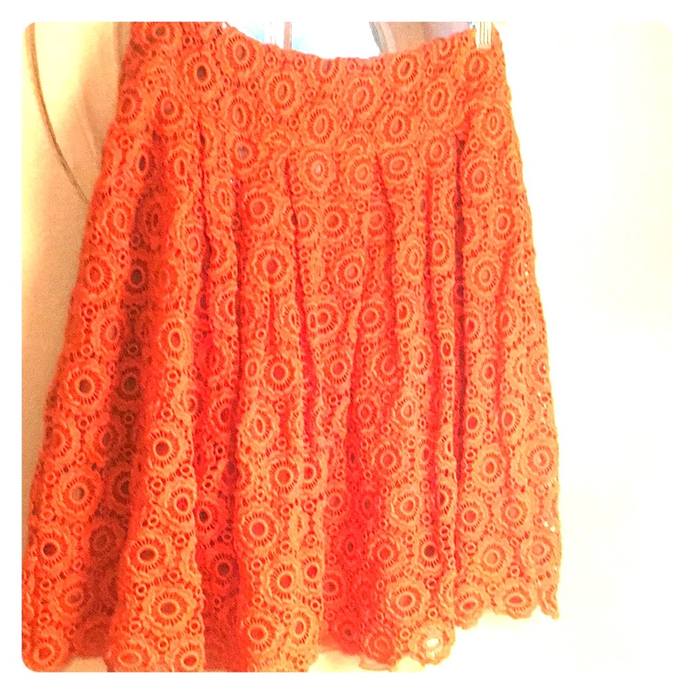 NWT Moulinette Soeurs  orange skirt